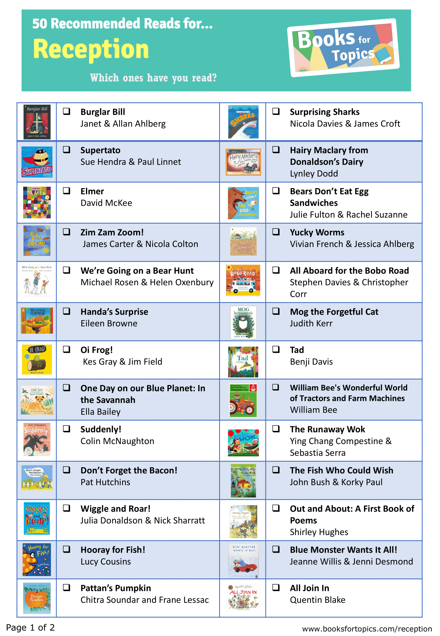 EYFS: Reading – Mordiford Primary School