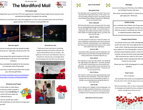 Mordiford Mail – 12th November 2021
