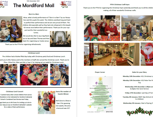 Mordiford Mail – 10th December