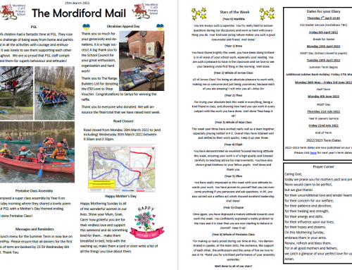 Mordiford Mail – 25th March 2022