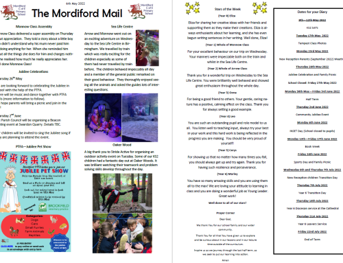 Mordiford Mail – 6th May 2022