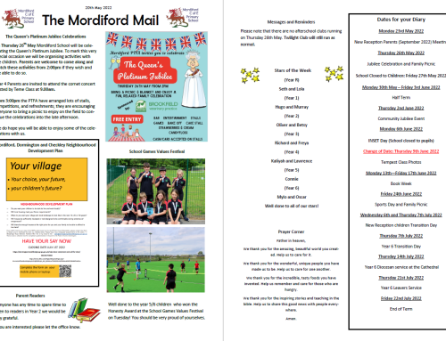 Mordiford Mail – 20th May 2022
