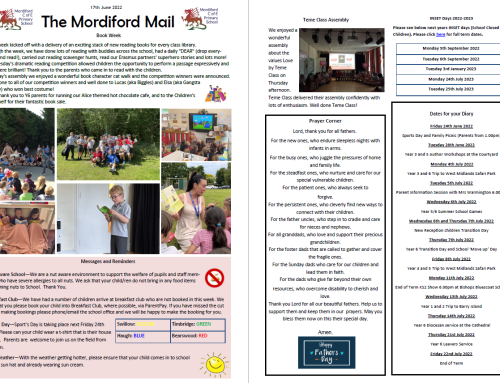 Mordiford Mail – 17th June 2022